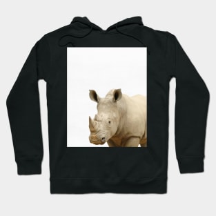 Rhinoceros print, African Safari, Nursery decor, Animal, Kids room, Modern Wall Hoodie